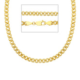 Hohle Panzerkette aus 18 Karat Gold - VGQ120GG